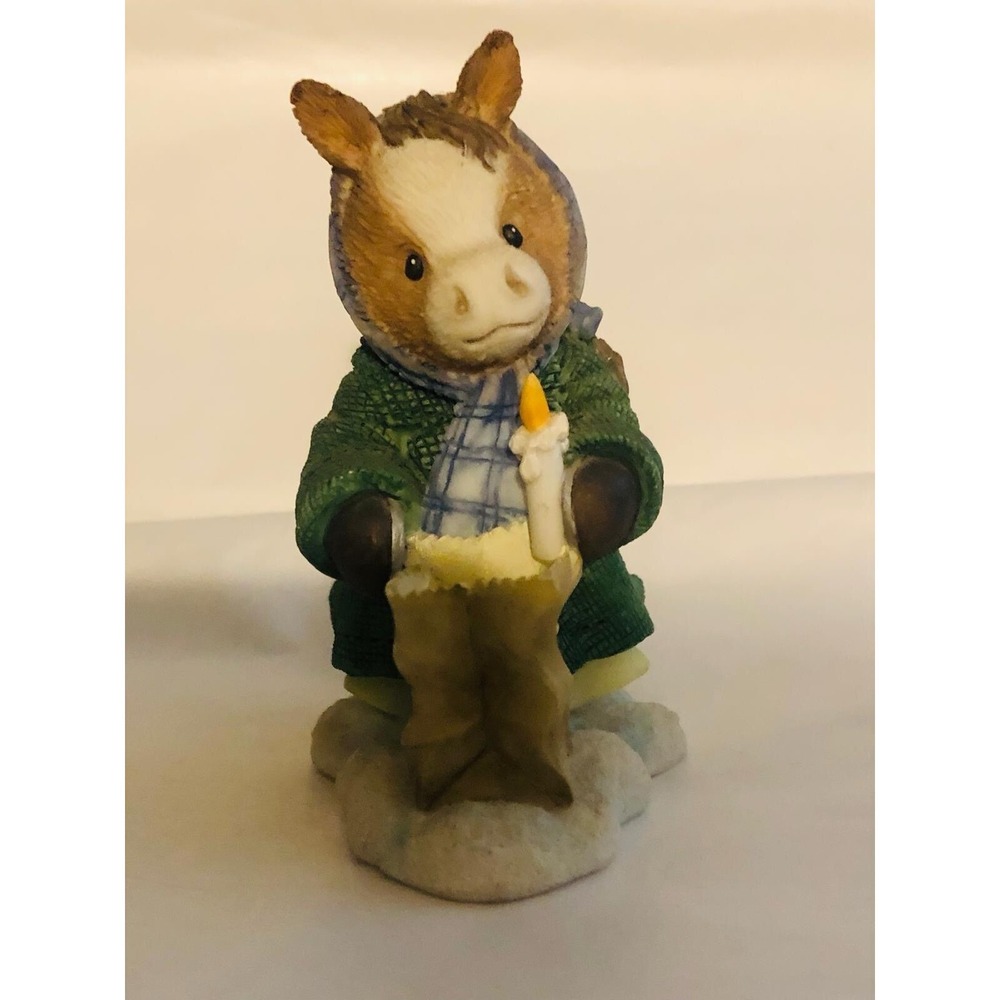 Mary Mary Had A Farm Glowing Home For Christmas Horse Figurine ENESCO 1997274100